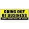 Signmission GOING OUT OF BUSINESS BANNER SIGN closeout save big huge must go bankrupt final B-Going Out Of Business - alternate 1